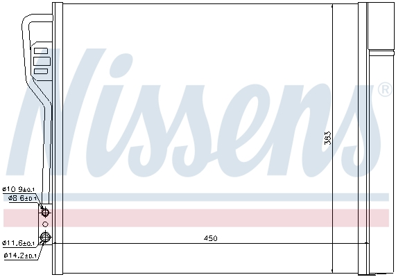 Nissens Airco condensor 940185