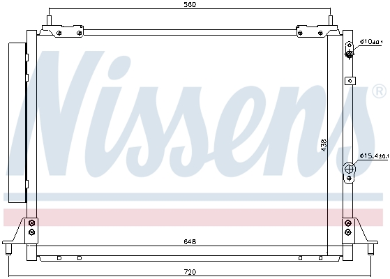 Nissens Airco condensor 940188