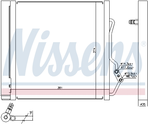 Nissens Airco condensor 940192