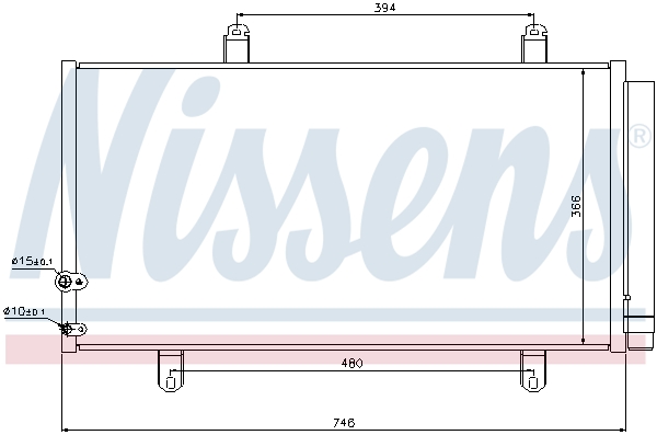 Nissens Airco condensor 940194