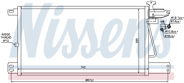 Nissens Airco condensor 940198