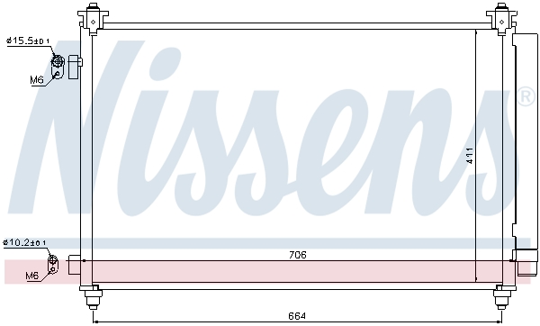 Nissens Airco condensor 940253