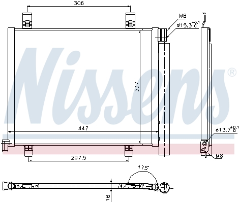 Nissens Airco condensor 940254