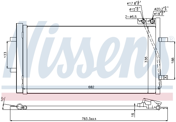 Nissens Airco condensor 940255