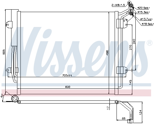 Nissens Airco condensor 940256