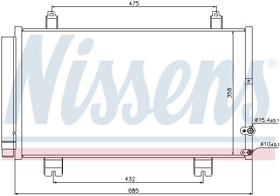 Nissens Airco condensor 940261