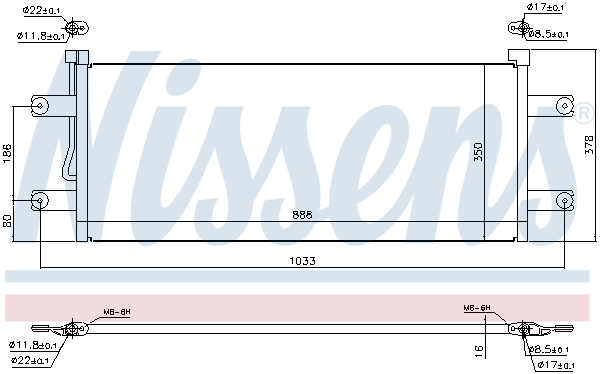Nissens Airco condensor 940264