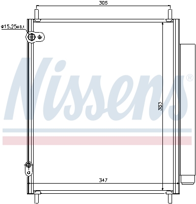 Nissens Airco condensor 940284