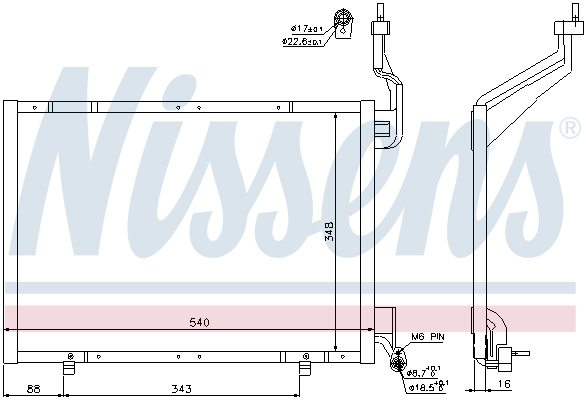 Nissens Airco condensor 940287