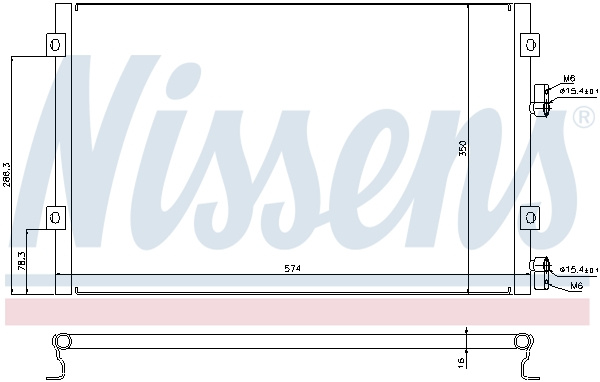 Nissens Airco condensor 940289