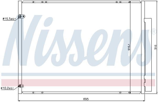 Nissens Airco condensor 940298