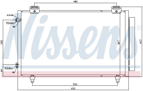 Nissens Airco condensor 940299