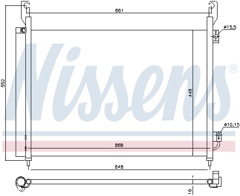 Nissens Airco condensor 940316