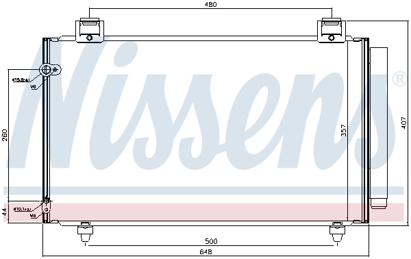 Nissens Airco condensor 940318