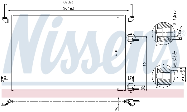 Nissens Airco condensor 940320