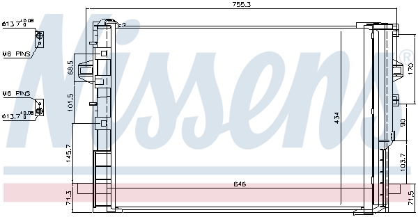 Nissens Airco condensor 940322