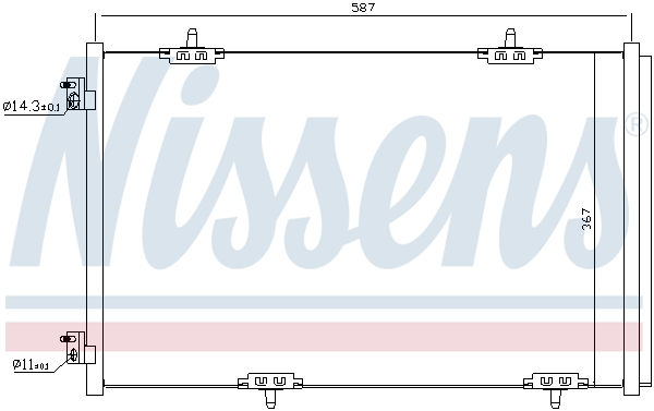 Nissens Airco condensor 940333