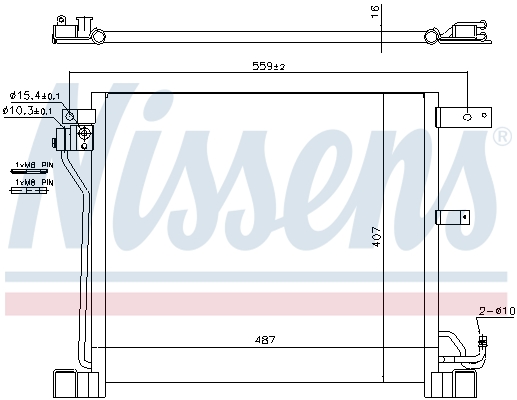 Nissens Airco condensor 940338