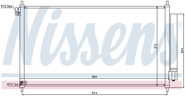 Nissens Airco condensor 940341