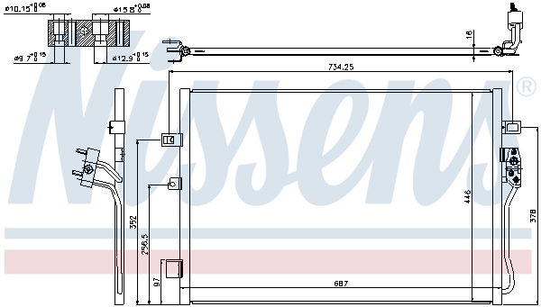 Nissens Airco condensor 940342