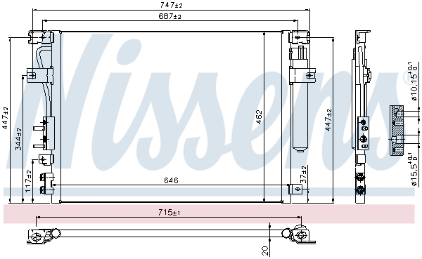 Nissens Airco condensor 940348