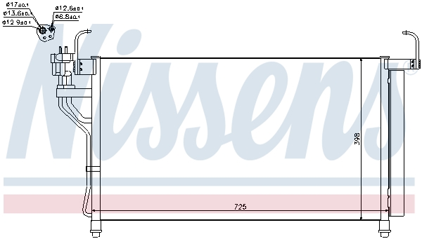 Nissens Airco condensor 940350