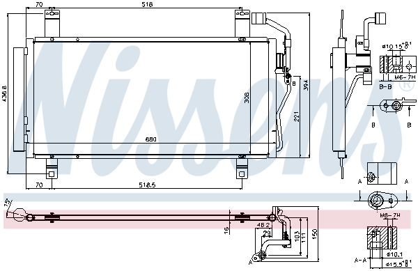 Nissens Airco condensor 940352