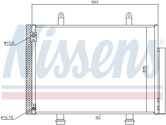 Nissens Airco condensor 940356