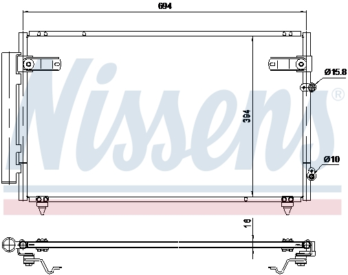 Nissens Airco condensor 940368