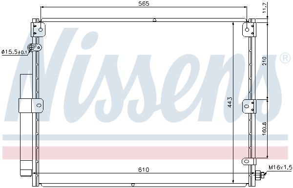 Nissens Airco condensor 940375