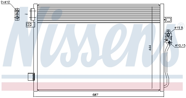 Nissens Airco condensor 940379