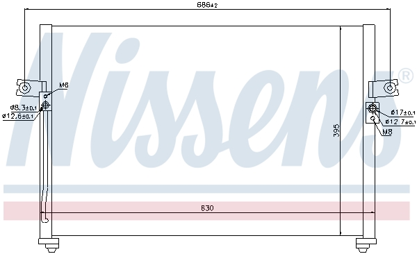 Nissens Airco condensor 94038