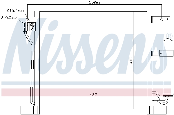 Nissens Airco condensor 940384