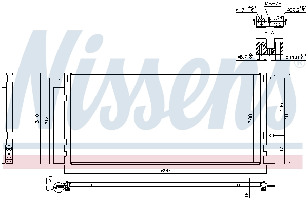 Nissens Airco condensor 940388