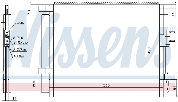 Nissens Airco condensor 940391