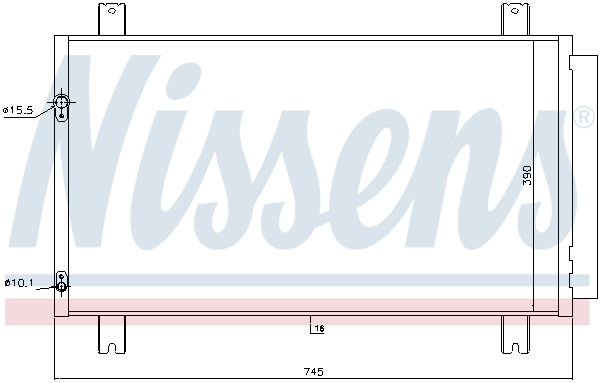 Nissens Airco condensor 940401