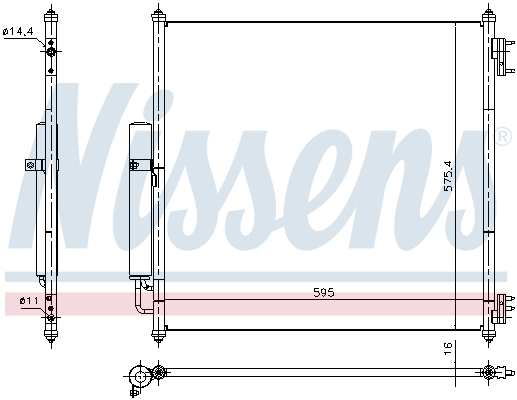 Nissens Airco condensor 940408