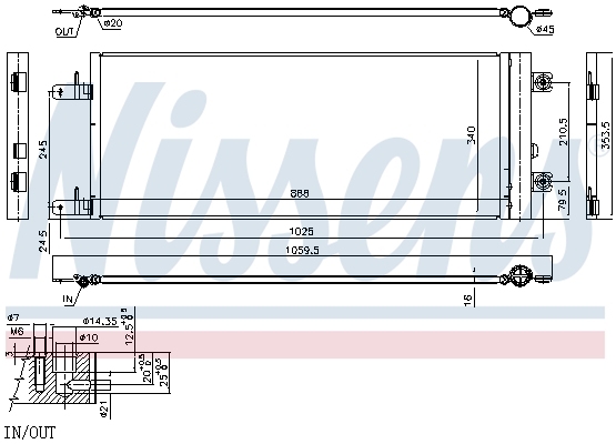 Nissens Airco condensor 940409