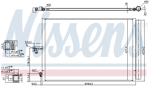 Nissens Airco condensor 940412