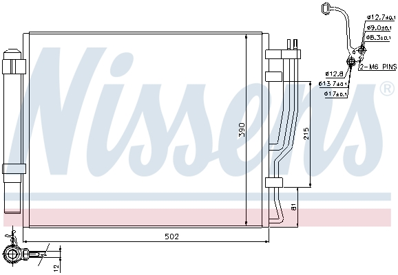 Nissens Airco condensor 940427