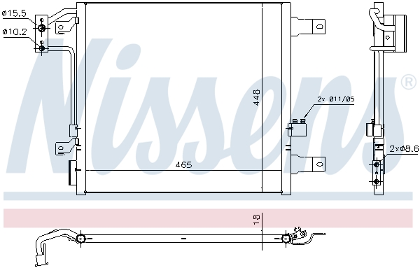 Nissens Airco condensor 940441