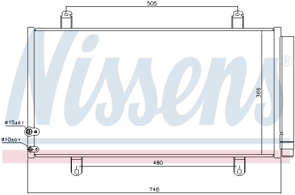 Nissens Airco condensor 940443