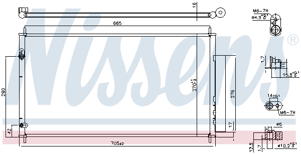 Nissens Airco condensor 940446