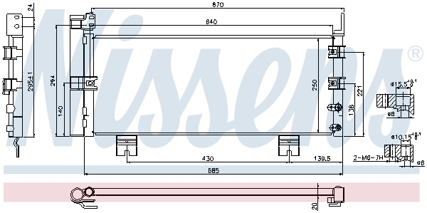 Nissens Airco condensor 940450