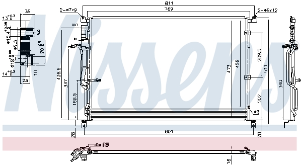 Nissens Airco condensor 940451