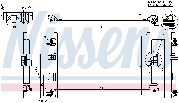 Nissens Airco condensor 940463