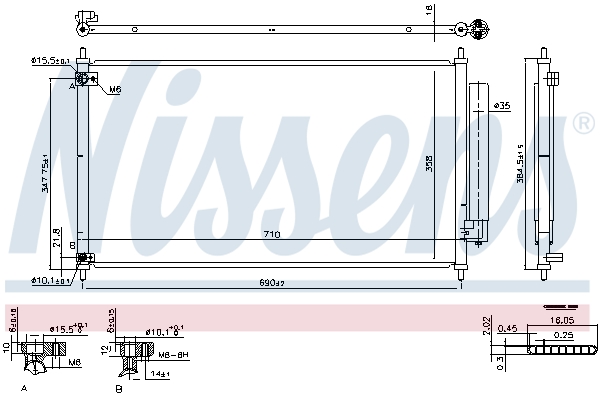 Nissens Airco condensor 940466