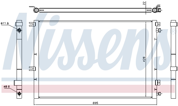 Nissens Airco condensor 940468