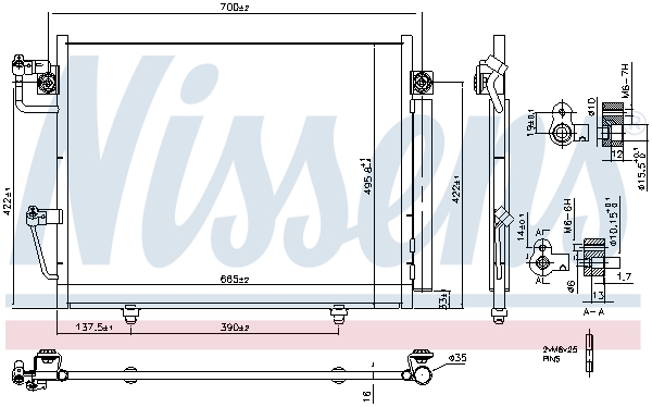 Nissens Airco condensor 940473