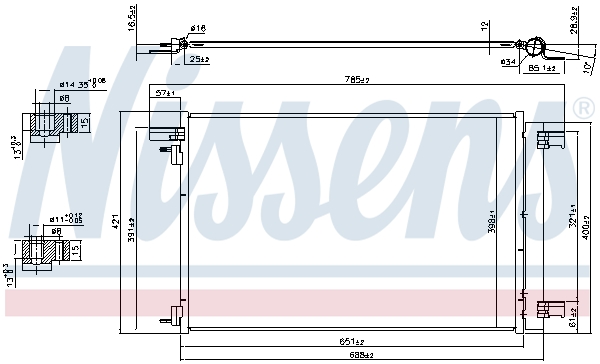 Nissens Airco condensor 940479